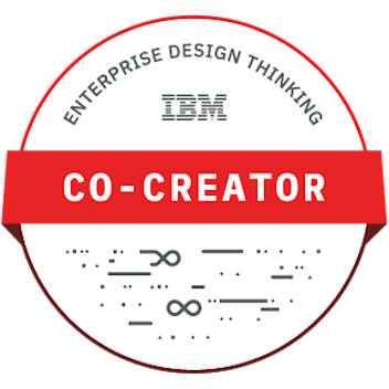 IBM Enterprise Design Thinking Co-Creator badge